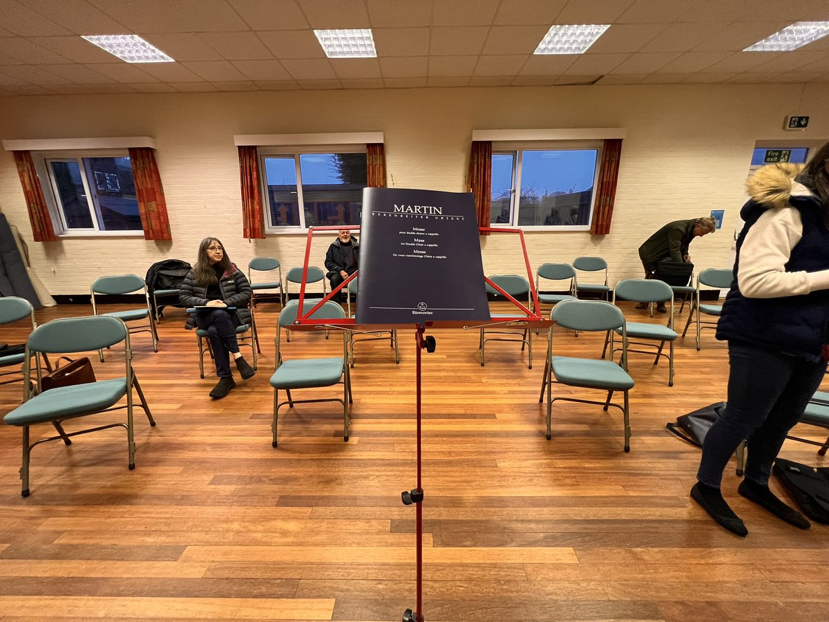 All set for another rehearsal! Only a few more weeks until our April concert!