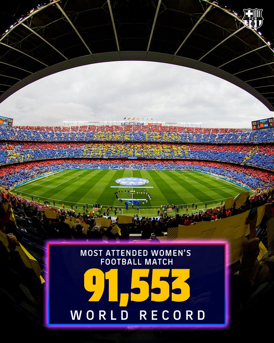 Culers, the world record for attendance at a women's football match is ours!