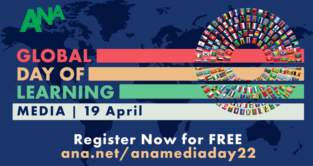ANACMOMasters's tweet photo. On 19 April 2022, @ANAmarketers challenges you to put down your tools, push pause, and reset your media skills so we're all ready for the challenges ahead. To join us – email: global-cmo-growth-council@ana.net
#GDoL #globaldayoflearning #ActionsBeyondAds #traintheworld https://t.co/GKCSsAWxuV