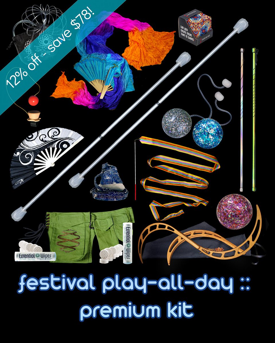 flowtoys's tweet photo. get ready for festy season 🌈  save with discounted kits - https://t.co/hG8Moun99g https://t.co/I4wQNCL0cH