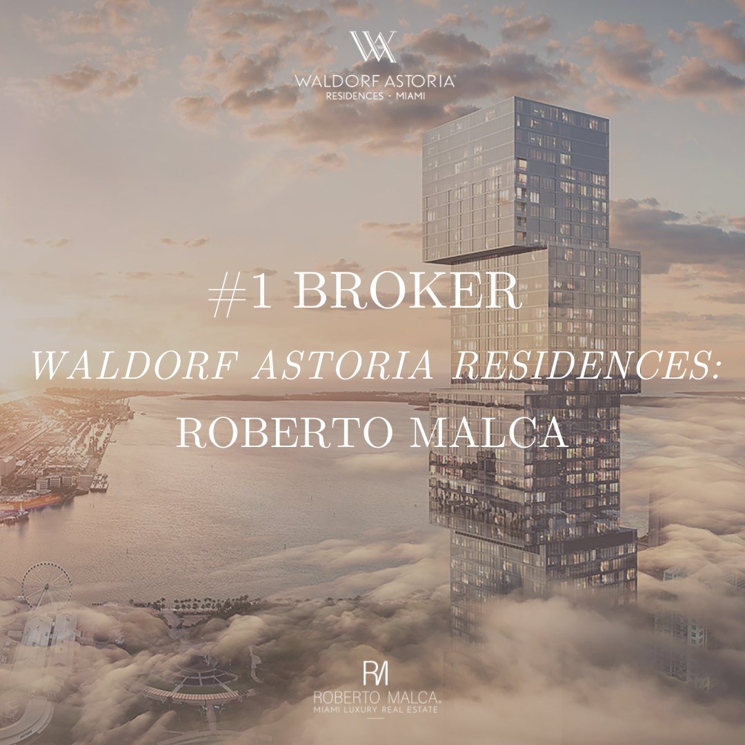 malcamiami's tweet photo. Proud to represent a legacy brand, Waldorf Astoria Residences Miami, a modern skyscraper like no other. 

@waldorfresidencesmia

#RobertoMalca #TopBroker #WaldorfAstoriaMiami #WaldorfAstoria https://t.co/cmf78mkksG