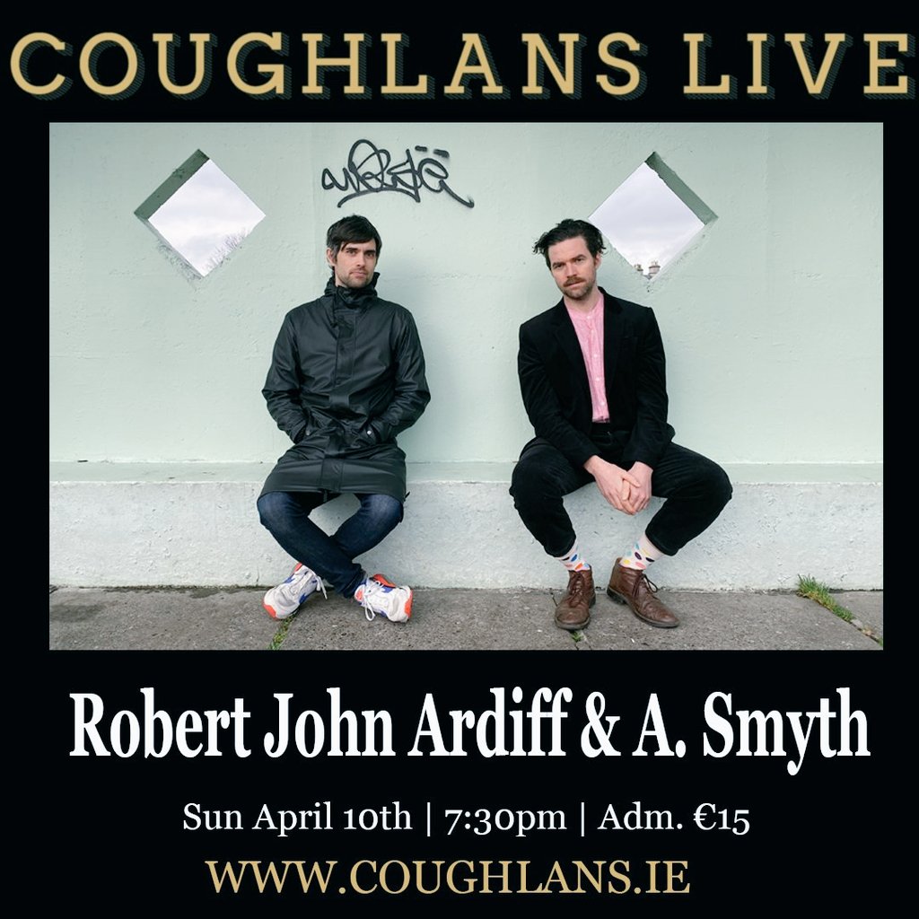 asmythmusic's tweet photo. People of Cork City! Myself and @robertjardiff will be playing at @CoughlansLive on Sunday April 10th
We're sharing a Band and Songs
Come to the show and bring your pals 

Ticket link:
https://t.co/IAEmjYEGfr https://t.co/R3lQU3qYYb