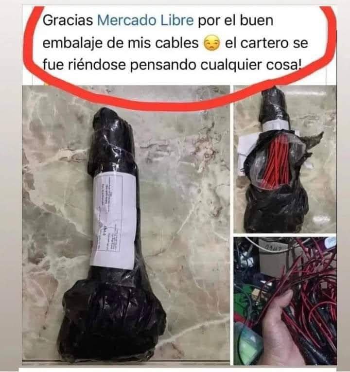 humorxut's tweet photo. No nos engañas no eran cables... 
#humor #meme #paqueton #paquete https://t.co/s7ERodpHjp
