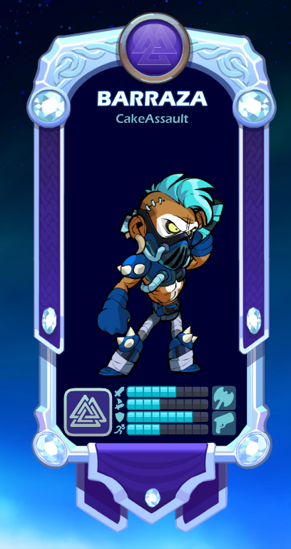 CakeAssault's tweet photo. played a couple of hours of brawlhalla the other day, and i heard this is the highest rank it goes to? is the game supposed to be this easy? https://t.co/jxy7QrUlVY