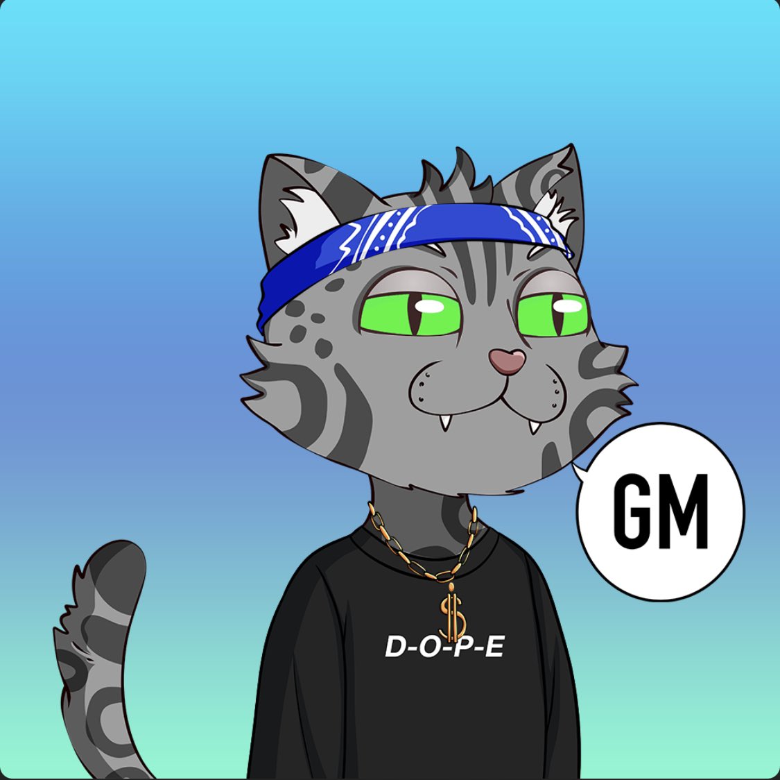 dadecharlie1's tweet photo. GM @Dope_Cats 
#NFTs
#SolanaNFTs https://t.co/ZBKnzBSnsh