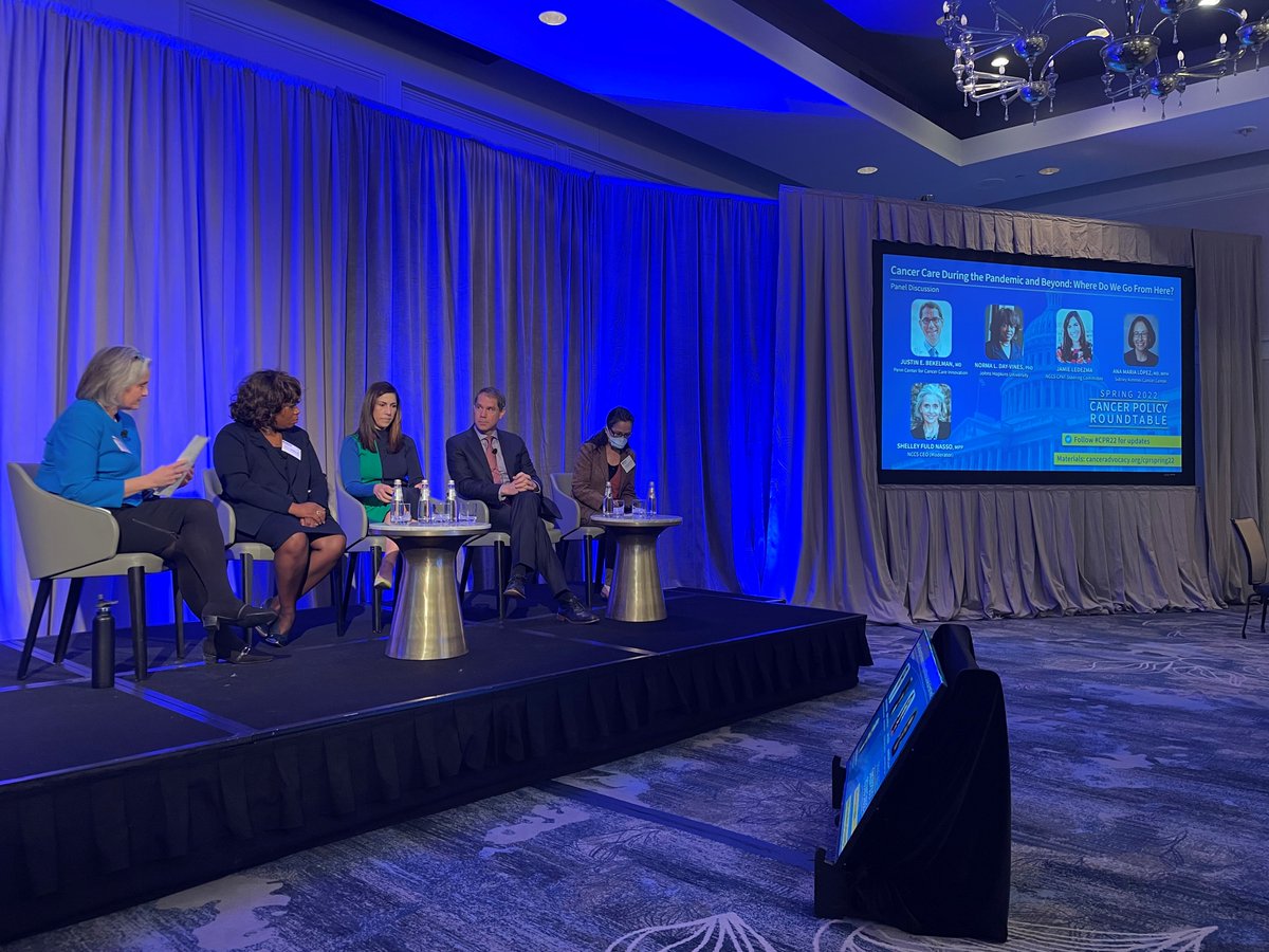 CancerAdvocacy's tweet photo. Thank you for joining us for our Spring 2022 Cancer Policy Roundtable! We discussed issues related to cancer research, the development of new cancer therapies, and the delivery of quality care with leaders who are dedicated to advancing the #cancersurvivorship cause. #CPR22 https://t.co/sK1ihveABN