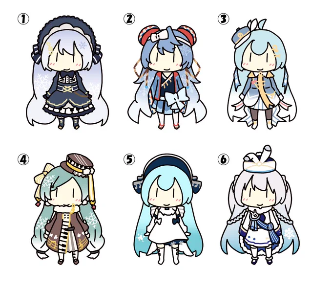 今日は雪ミクの時間なので、過去の雪ミク候補生についておさらいしておきましょう。 