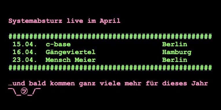 system_absturz's tweet photo. Es geht wieder los! :) https://t.co/556aB0fSo0