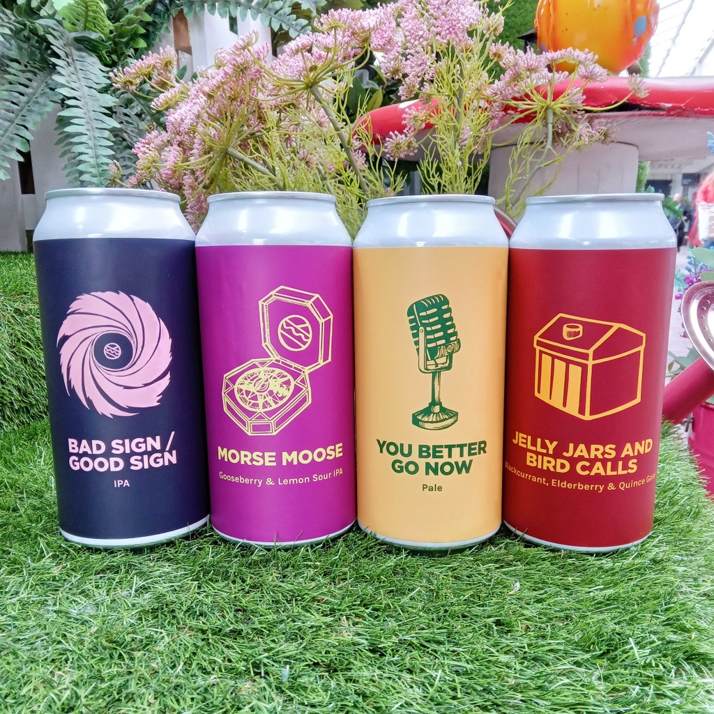 Fresh arrivals from @pomonaislandbrew

Bad Sign / Good Sign IPA
Double dry hopped NEIPA

Morse Moose
A lip smacking Gooseberry &amp; Lemon sour

You Better Go Now
Collaboration with <a href="/sureshotbrew/">Sureshot Brewing</a> DDH Pale 

Jelly Jars and Bird Calls
A vibrant, fun yet different sour.
