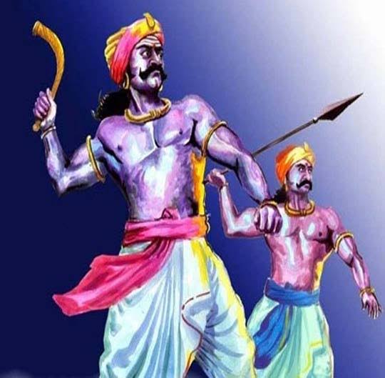 Marudhu Pandiyars helped Rani Velu Nacchiyar win a battle against the British in 1780 and regain the...