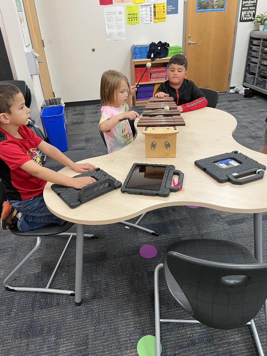 GunstreamMusic's tweet photo. Check out these amazing @GunstreamFrisco kindergartners.  They are discover 2-3 tone melodies on xylophones.  @friscofinearts https://t.co/k363weyatP