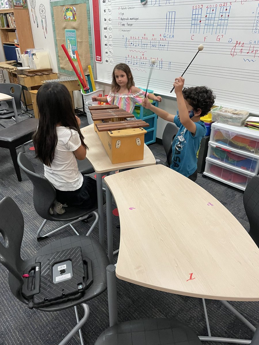 GunstreamMusic's tweet photo. Check out these amazing @GunstreamFrisco kindergartners.  They are discover 2-3 tone melodies on xylophones.  @friscofinearts https://t.co/k363weyatP