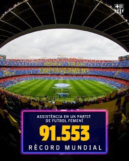 RMunoz8E's tweet photo. Se rompió el récord mundial de asistencia en un estadio de fútbol para un partido de fútbol femenino.
@realmadridfem ⚪️🟣vs🔵🔴 @FCBfemeni
No hay pretextos que valgan…
#FutbolFemenino #FutSinGenero @FutSinGenero @RMfutfem ⚽️ https://t.co/wcWN5bs4Xh