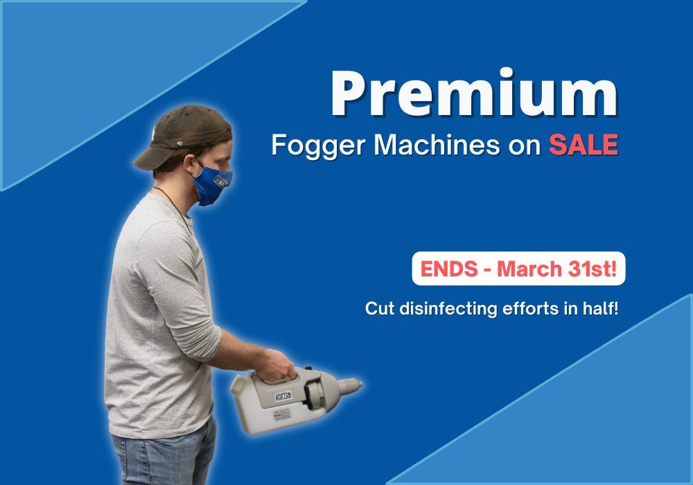RoxtonWipes's tweet photo. Save time and effort when you invest in Roxton's premium foggers! 

Click the link to shop now while they are on sale until March 31st!
https://t.co/Pbf1c3meu1

 #business #smallbusiness #canada #fogger  #shoplocal #canada #disinfect #office #facility #workspace #industrial https://t.co/FdwdSFIgwb