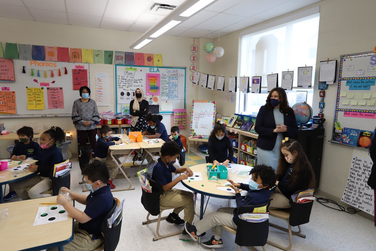 NPSvoices's tweet photo. Today, we had a visit from the @usedgov Deputy Secretary of Education, Cindy Marten who took a tour of our schools and met with students, teachers, and staff. #NewarkPublicSchools #NPSPride https://t.co/O64uk2DwUH