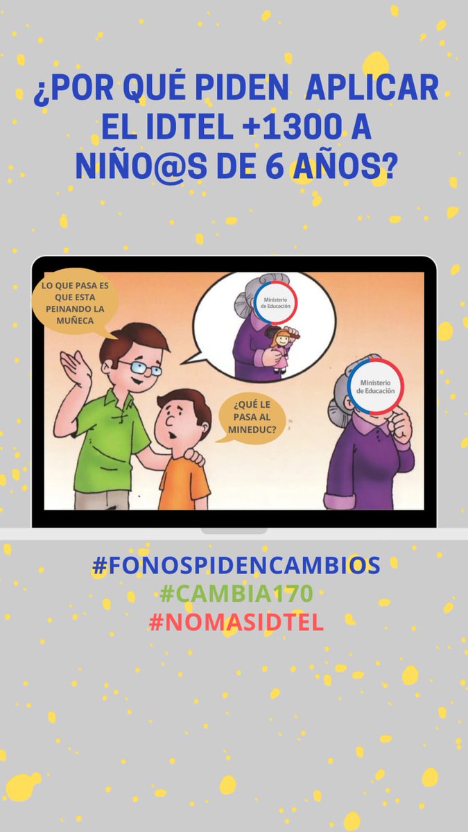 #FonosExigenCambios
#FonosDignidadLaboral
#FonosUnidosporNiñes
<a href="/ProfMarcoAvila/">Marco Antonio Ávila Lavanal</a> <a href="/DanielaEroles/">DANIELA EROLES</a> <a href="/colfonochile/">Colfono Chile</a> <a href="/Mineduc/">Ministerio de Educación</a> <a href="/izkia/">Izkia Siches Pastén</a> <a href="/PamJiles/">#PamelaJilesDiputada</a> <a href="/SubseNinez/">Subsecretaría de la Niñez</a> @gabrielboric