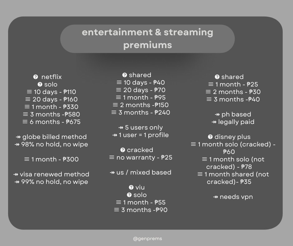 genprems's tweet photo. — pricelist (2/4) https://t.co/XCldEPPbpE