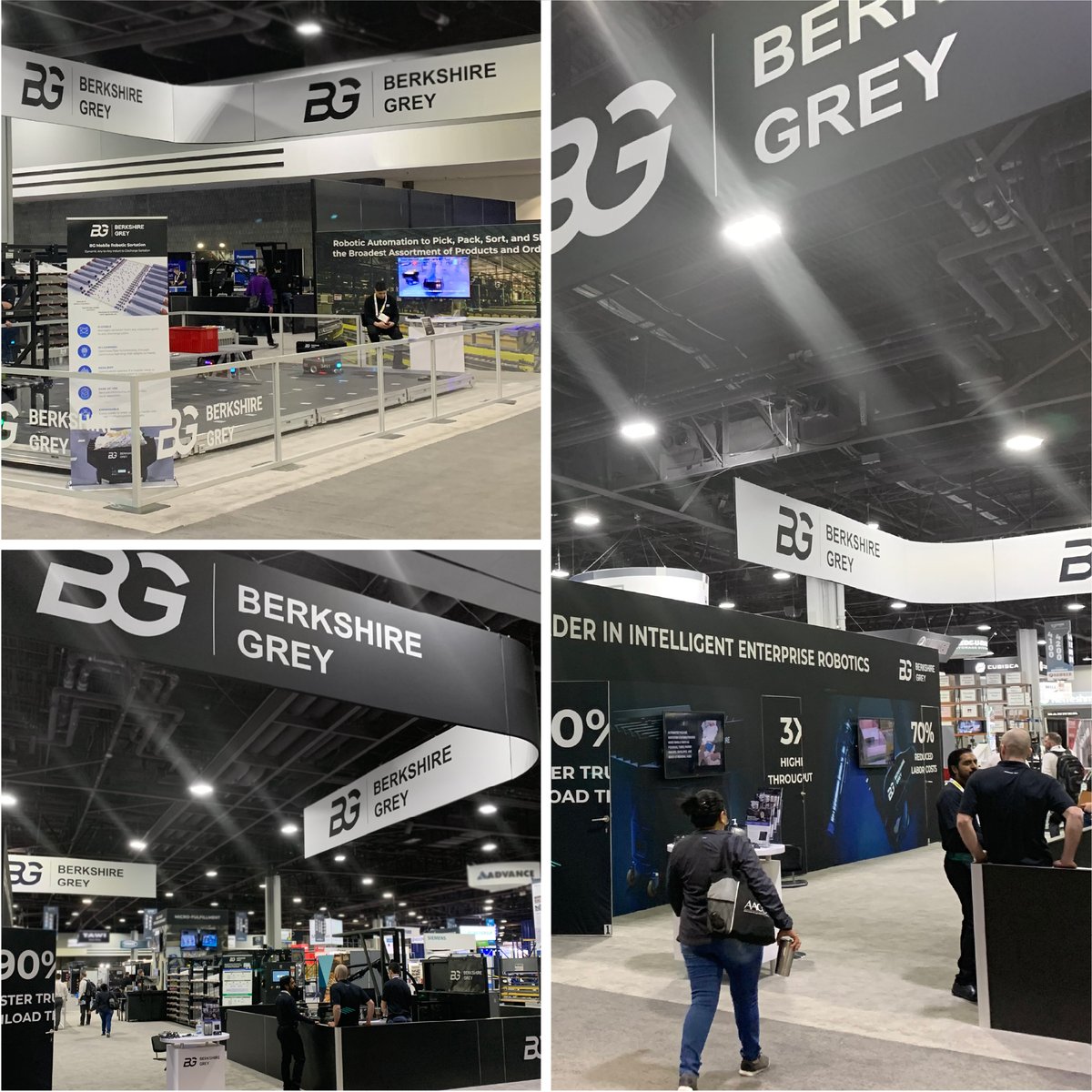 SacksExhibits's tweet photo. Congratulations on a successful #modex22
Berkshire Grey, a leader in intelligent enterprise robotics, showcased the metrics and ROI behind their robotic systems.
#sacksexhibits #BerkshireGrey #IntelligentRoboticAutomation https://t.co/baRqF7q9g6