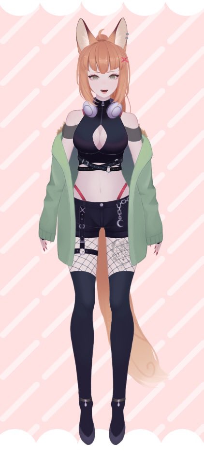 RoxieFoxASMR's tweet photo. @ShibaKore Oh full model also! (to show the drip) 🧡 https://t.co/gW2TniapEJ