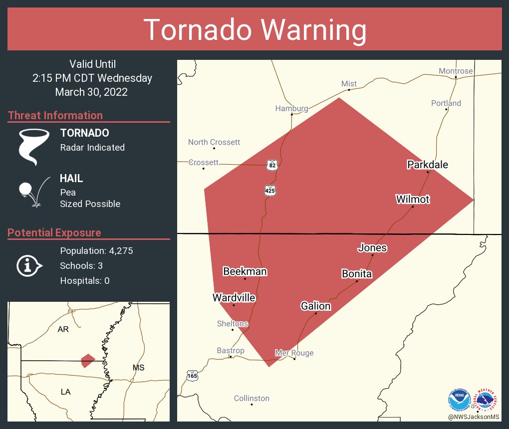 NWS Tornado on Twitter "Tornado Warning continues for Wilmot AR