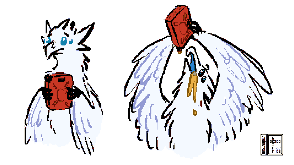 dracogryphilia's tweet photo. A bird needs her juice https://t.co/f99DHVYF2b