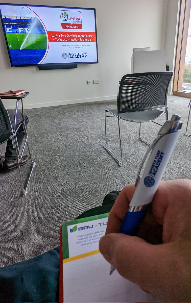 Great to pass the new two day irrigation training course with <a href="/LCFC_SportsTurf/">Sports Turf Academy</a> Fantastic site and well worth a visit if you have the opportunity. #continuetolearn 🌱💦💧
