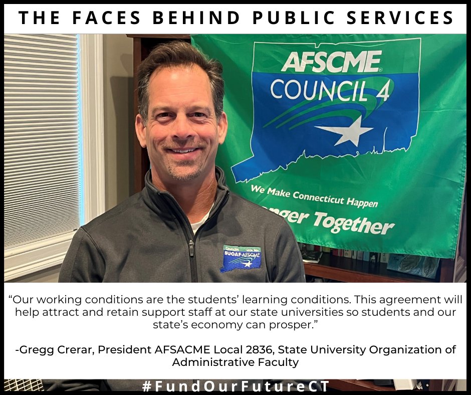 Congratulations to Council 4 AFSCME Local 2836 Higher Ed - SUOAF unit for ratifying their #UnionContract and ensuring that our state #protectpublicservices and #FundOurFutureCT!