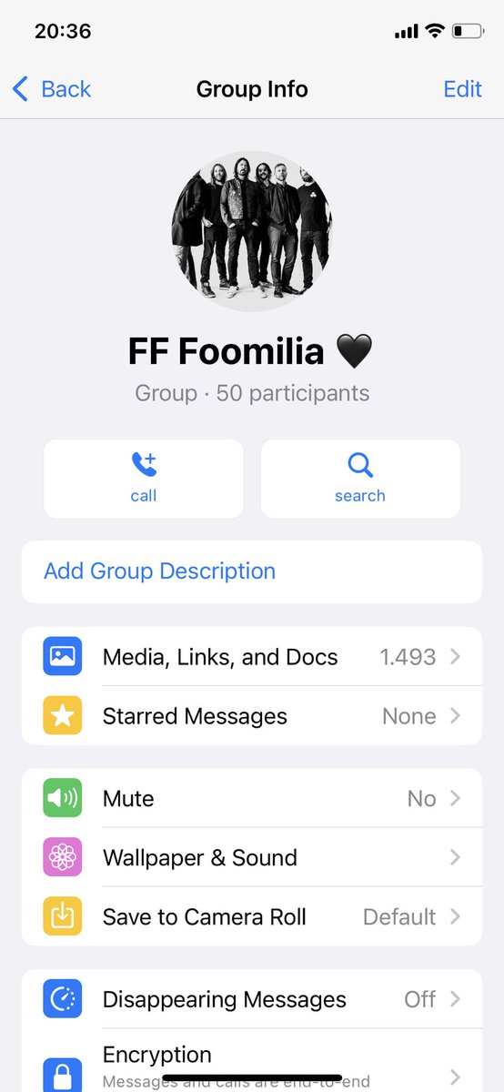 Querida familia, os invitamos a uniros al grupo que tenemos en WhatsApp de Foo Fighters y así compartir los duros momentos que estamos viviendo como fans en comunidad, para sentirnos más arropados ❤️