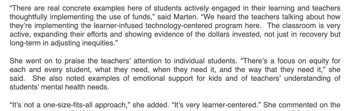 Love what US Deputy Secretary of Education Cindy Marten said about visiting #LATIC in Princeton, NJ ... ok ok she hasn't memorized the full name yet but that's okay! She GETS that it's about results, equity, SEL, personalized and more!! #LATICproud <a href="/IDECorp/">IDE Corp.</a>