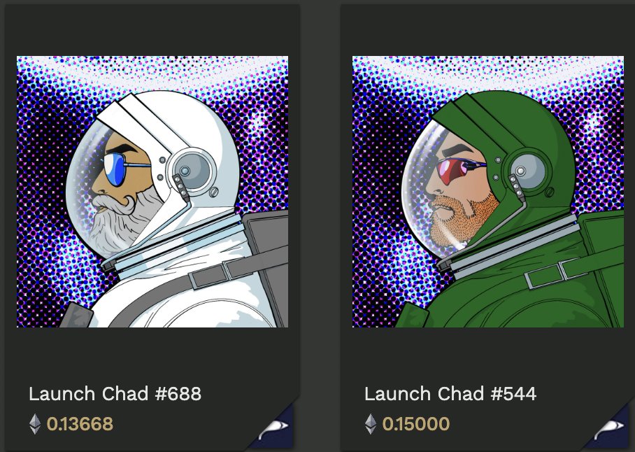 World_of_Pangea's tweet photo. Launch Chads
Minted at .1ETH on @Immutable
Current floor .13668ETH
Available on @TokenTrove https://t.co/yTf1OozOFj
Receive #RandomAirDrops (#RADs) from the #ChadUtilityProject (CUP)
#ChadsGetRADs #NFTsUHodl
For more info: https://t.co/eiZzutcpmI https://t.co/2ULYiaeYUN