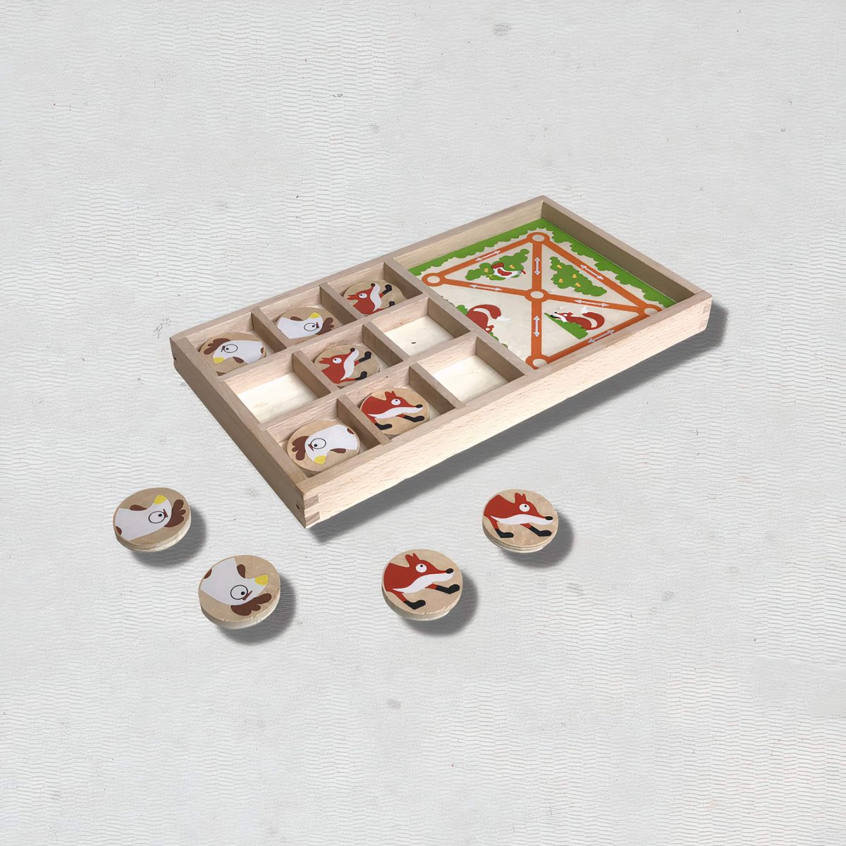 onekidsstore's tweet photo. A tic-tac-toe game &amp; a farm chase in one.

Our Fox vs. Chicken Double Game Set is a tic-tac-toe game plus a farm chase between foxes &amp; chickens. 

Click https://t.co/THOf29hI6D

Who will triumph?  Start that chase &amp; see. 🦊��

#tictactoe #farmchase #pastime #play #babyproducts https://t.co/gfyCdWtLNJ