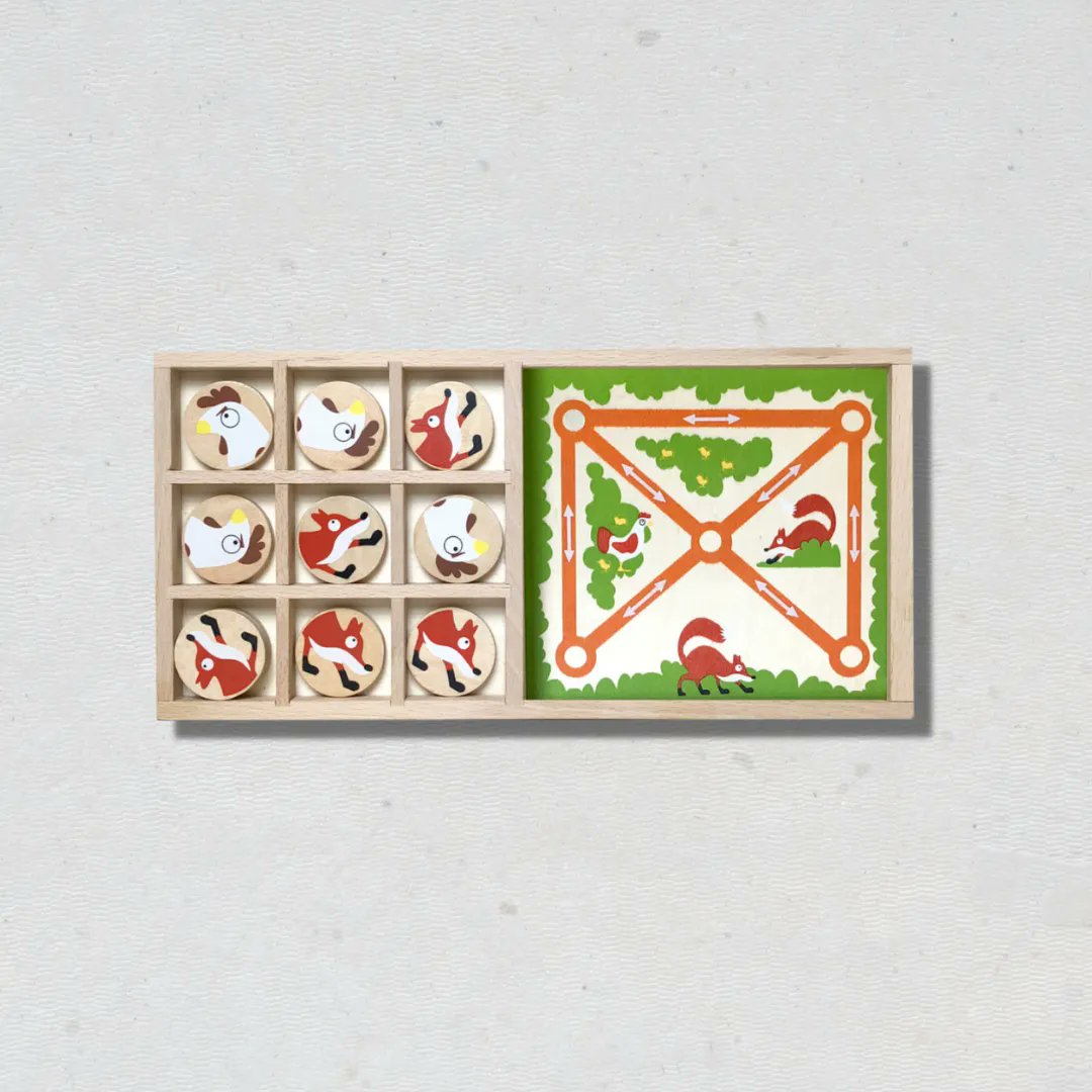 onekidsstore's tweet photo. A tic-tac-toe game &amp; a farm chase in one.

Our Fox vs. Chicken Double Game Set is a tic-tac-toe game plus a farm chase between foxes &amp; chickens. 

Click https://t.co/THOf29hI6D

Who will triumph?  Start that chase &amp; see. 🦊��

#tictactoe #farmchase #pastime #play #babyproducts https://t.co/gfyCdWtLNJ