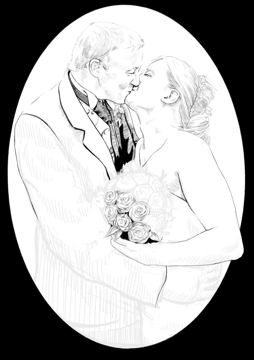PfIllustration's tweet photo. Work in progress of a wedding piece I’m working on #wip #workinprogress #wedding #weddingart #weddingartist #digitalart #digitalillustration #digitalink #art #artist #ink #illustration #artistoninstagram https://t.co/YEpJugEbSc