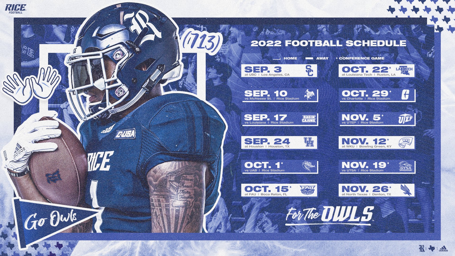 Rice Football on Twitter: "Here's our schedule to download and save! https://t.co/5TI9rl4OAZ