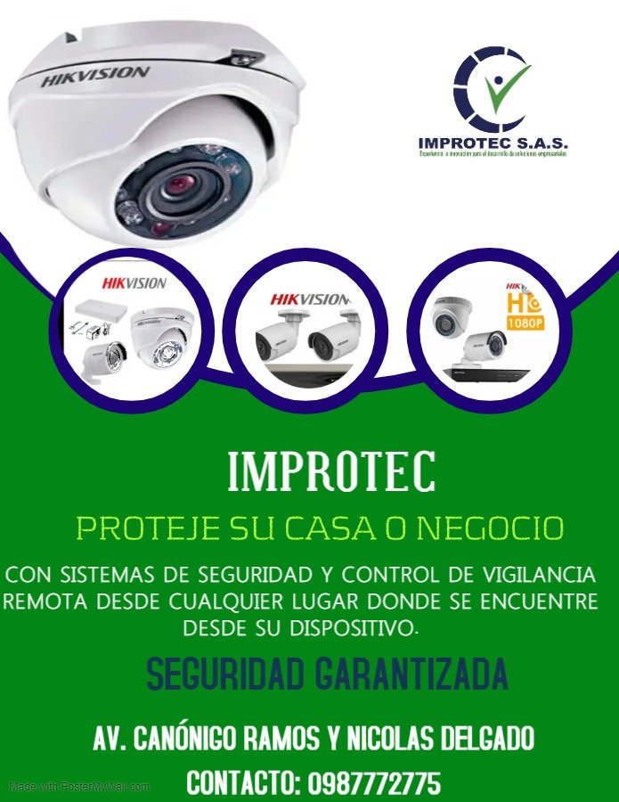 Improtec2's tweet image. #fyp #foryou #seguridad #casasegura #oficinasegura #camaras #riobamba #chimborazo #vigilanciayproteccion