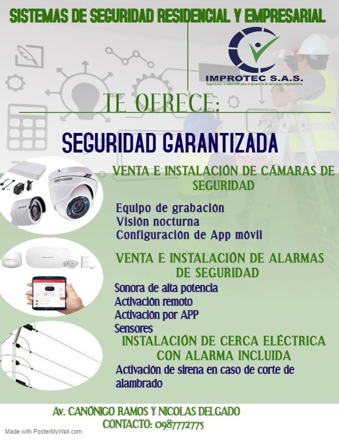 Improtec2's tweet image. #fyp #foryou #seguridad #casasegura #oficinasegura #camaras #riobamba #chimborazo #vigilanciayproteccion