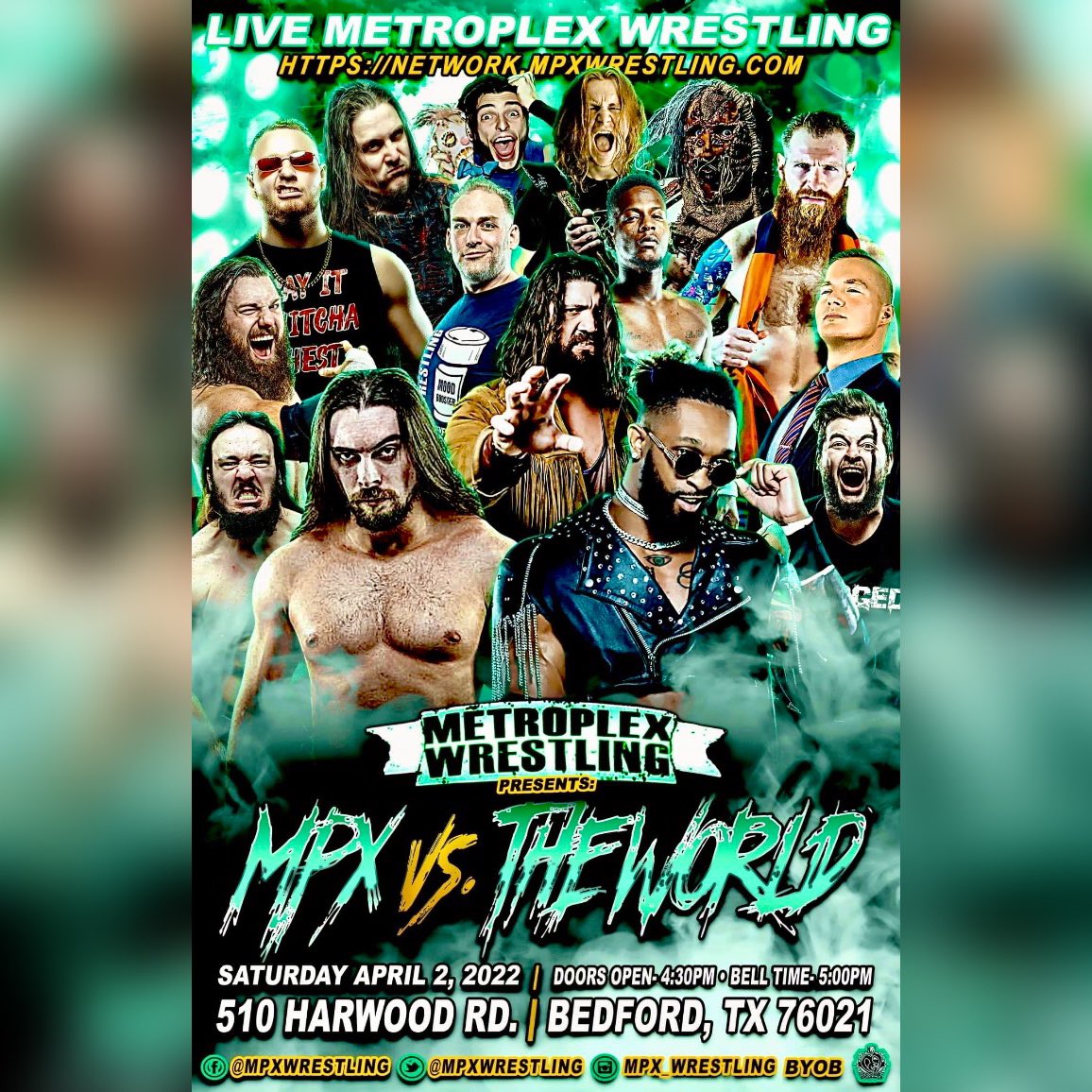 KodaJacobs_'s tweet photo. #ABrighterFutureInWrestling in DALLAS! ๐
TH 3/31 - TBD
FRI 4/01 -
โ@zowalive /6PM/ ARLINGTON
โ #ShenanigansParty /10p-2a/ DALLAS
SAT 4/02 -
โ@soar1wrestling /2PM/ FT. WORTH
โ@MPXWrestling /5PM/ BEDFORD
โ #ThisIsManly /7:30PM/ FT. WORTH
SUN 4/03 - TBD
#WrestleMania #ABFIW2022 https://t.co/4B5w0cne9K