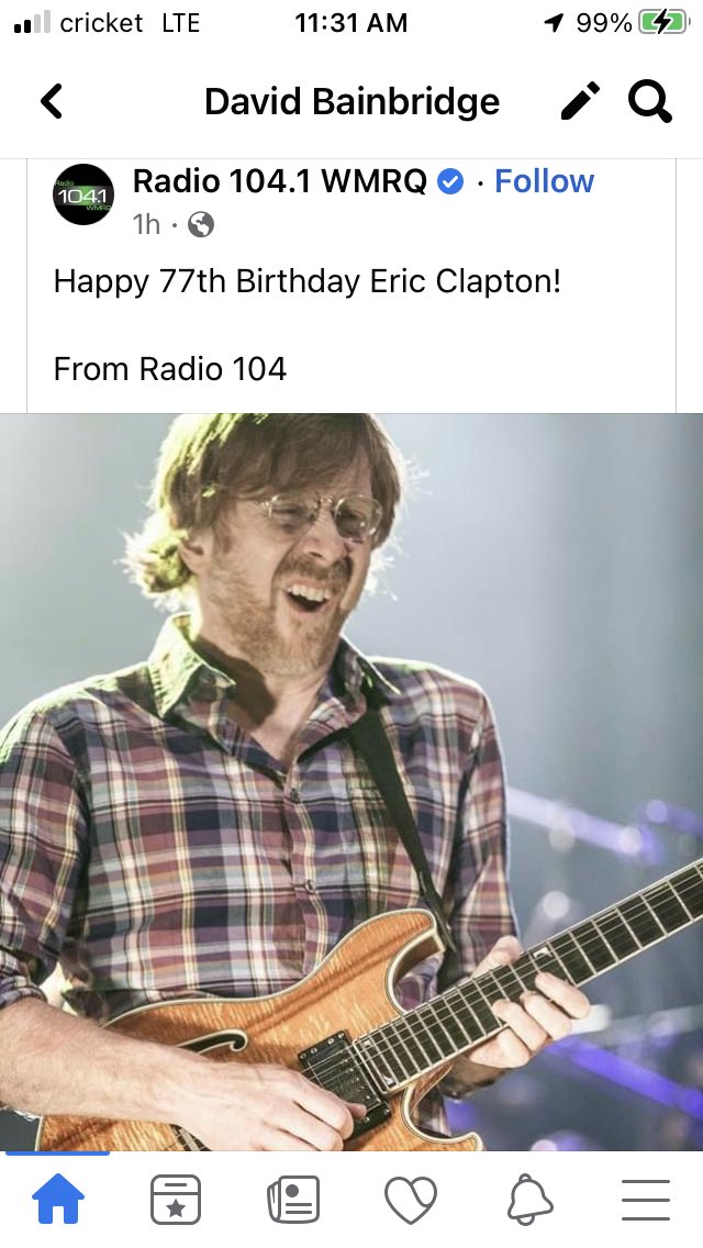 Happy birthday, Eric Clapton! 