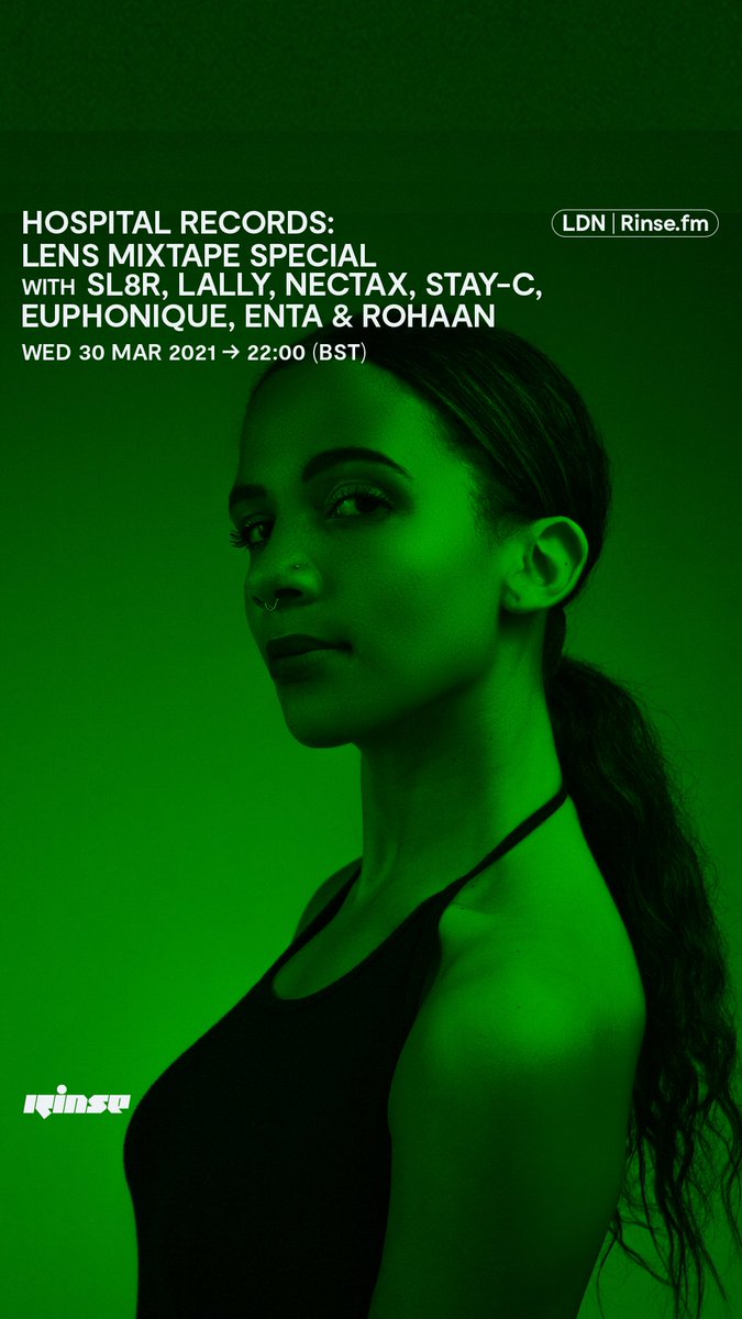 Rinse FM (@rinsefm) on Twitter photo Next up at 10PM it's <a href="/HospitalRecords/">Hospital Records</a> Lens Mixtape Special with #Sl8r, #Lally, #Nectax, #Stay-C, #Euphonique, #Enta & #Rohaanon rinse.fm/player & 106.8FM
#RinseFM Next up at 10PM it's <a href="/HospitalRecords/">Hospital Records</a> Lens Mixtape Special with #Sl8r, #Lally, #Nectax, #Stay-C, #Euphonique, #Enta & #Rohaanon rinse.fm/player & 106.8FM
#RinseFM