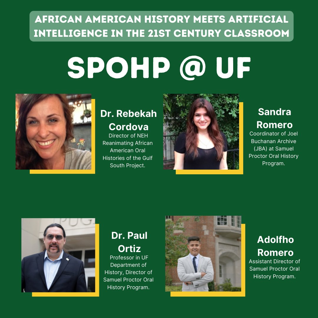 Join us next Tuesday, April 5, 2022, to participate in a discussion full of diverse and knowledgeable voices! We will be explaining our ongoing NEH-supported project, <a href="/raaohgs/">Reanimating African American Histories</a> , its methodologies, and its implications on modern education.

Register here: bit.ly/AAH-AI !