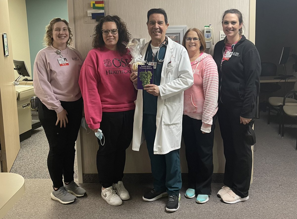 pepperman54's tweet photo. Today we celebrate #NationalDoctorsDay  I am reminded that all that I do is only possible with the support and help from my #healthcareteam   The RN’s, MOA’s, FOA’s, Care Managers, Administrators, Behavioral Therapists and all the team @OSFHealthCare #Physicians https://t.co/4866UozmOU