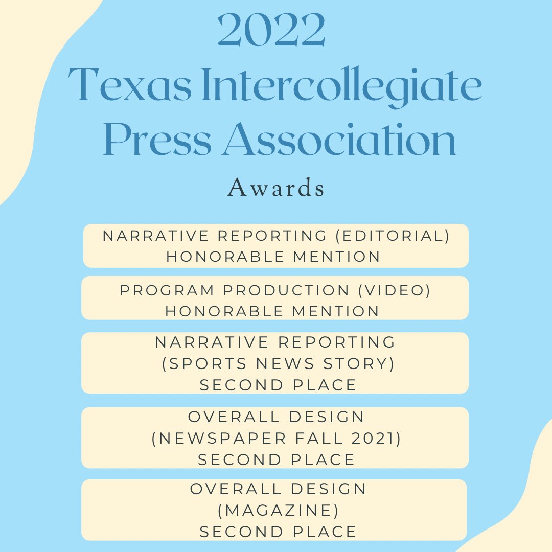 lakefrontmedia_'s tweet photo. So proud of our Lake Front team for bringing home these awards!ππ
@yaya01lane
@sophiareports
@catalinasPR
@MelissaJAguirre
#Lakefront #paper #ollu #studentrunpaper #Lakefrontmedia #ollustudents #news #awards #texasintercollegiatepressassociation #pressassociation https://t.co/kYYzu8EmaZ