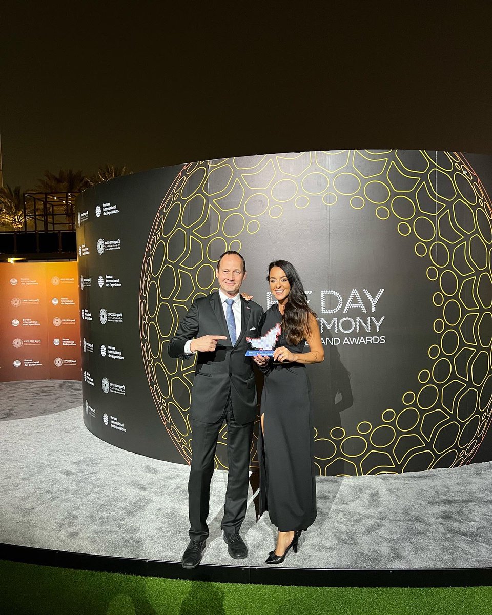 Český pavilon zvítězil v kategorii nejlepší inovace na EXPO 2020! Děkujeme❤️🇨🇿
<a href="/CVUTPraha/">ČVUT v Praze</a> <a href="/eurocleancz/">EuroClean CZ</a> UCEEB

The Czech Pavilion was awarded for the best innovation at the EXPO 2020! Thank you!❤️🇨🇿