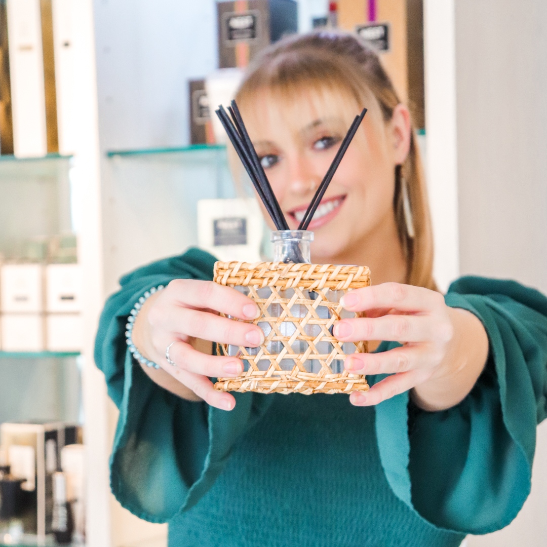 Interlocks's tweet photo. We're obsessed with the NEST rattan reed diffusers ✨🍃 they make your home smell amazing and look gorgeous as well! We love the bamboo scent — what's your favorite NEST fragrance? https://t.co/CiJ2IoiyWb