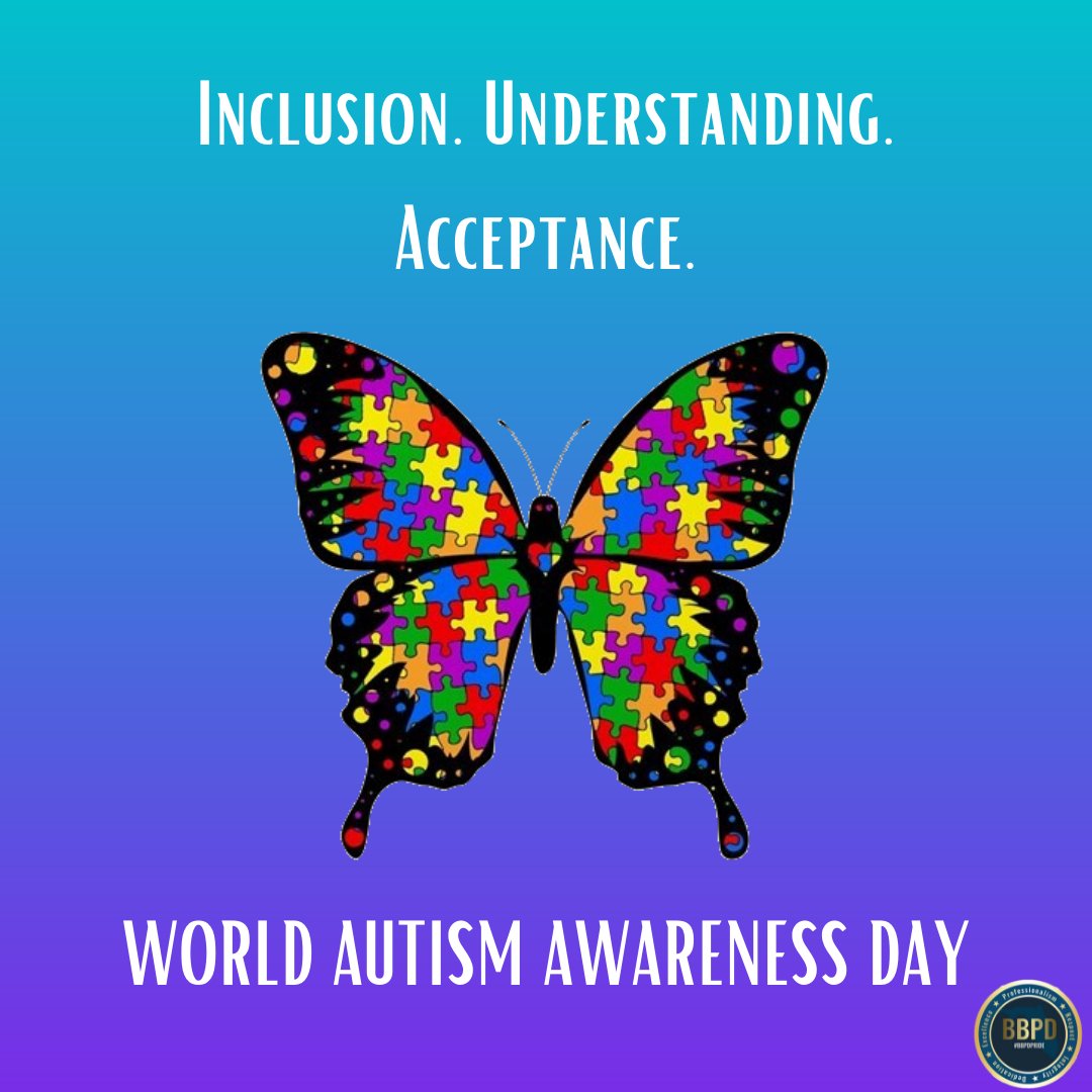 On #WorldAutismAwarenessDay and every day, we celebrate our differences through inclusion, understanding and acceptance. #bbpdpride