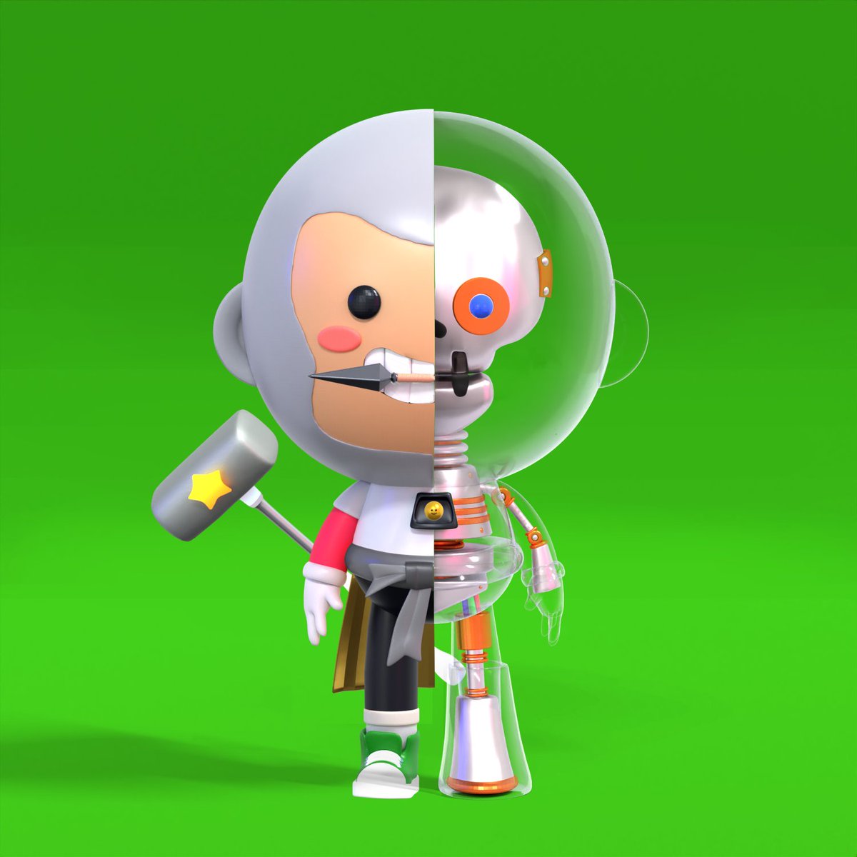 To welcome our 1500 new Verified <a href="/BoredApeYC/">Bored Ape Yacht Club 🍌</a>  and #MAYC friends from <a href="/TheApeList_/">Ape List</a> .. HRF presents HappyRobot #163.

Giveaway 3x AL:

1. Follow <a href="/CHLNGR0001/">CHLNGR</a> <a href="/HappyRobotsNFT/">Happy Robot Friends NFT</a> <a href="/TheApeList_/">Ape List</a> 
2. Retweet. + Like
3. Tag 3 and tell us: What makes you happy?

#BAYC #NFTs #NFT #NFTCommunity