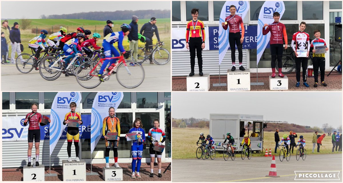 MarzahnerB's tweet photo. Am Wochenende 26. – 27. 03. fand auf dem Flughafen Trollenhagen das erste Strassenrennen der Saison statt.
Bei diesem Rennen starteten unsere FahrerInnen Emily und Louis in der U15 und Michael und Konstantin in der U13. Für die beiden war ....
https://t.co/6dtplJb7VO https://t.co/lfGaCRp3ip