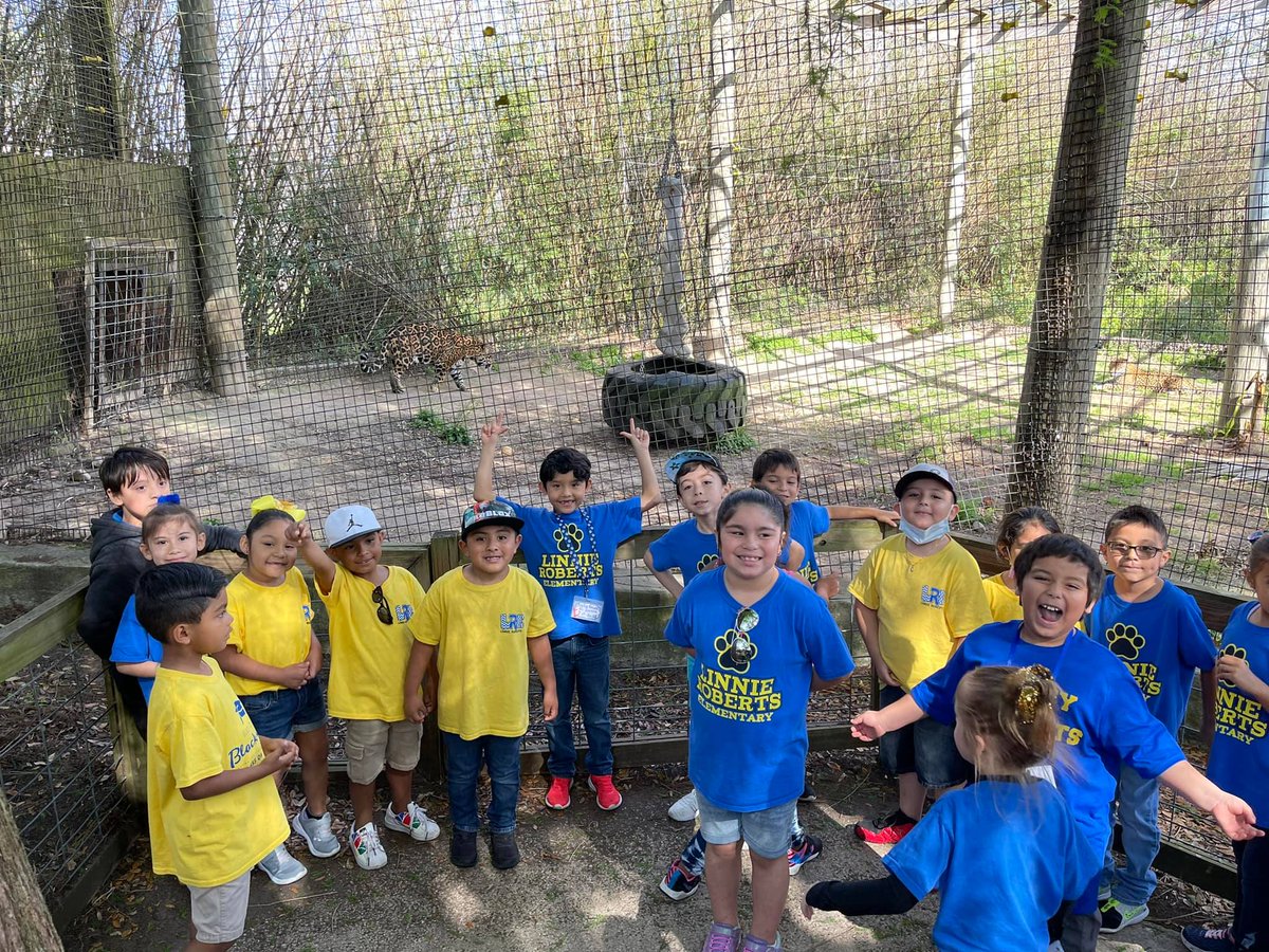 BCISD's tweet photo. Today, another group of our 1st graders from Linnie Roberts Elementary enjoyed their field trip day at the Victoria Zoo🐯 Look at those smiles! #bcisd https://t.co/fsrncderFu