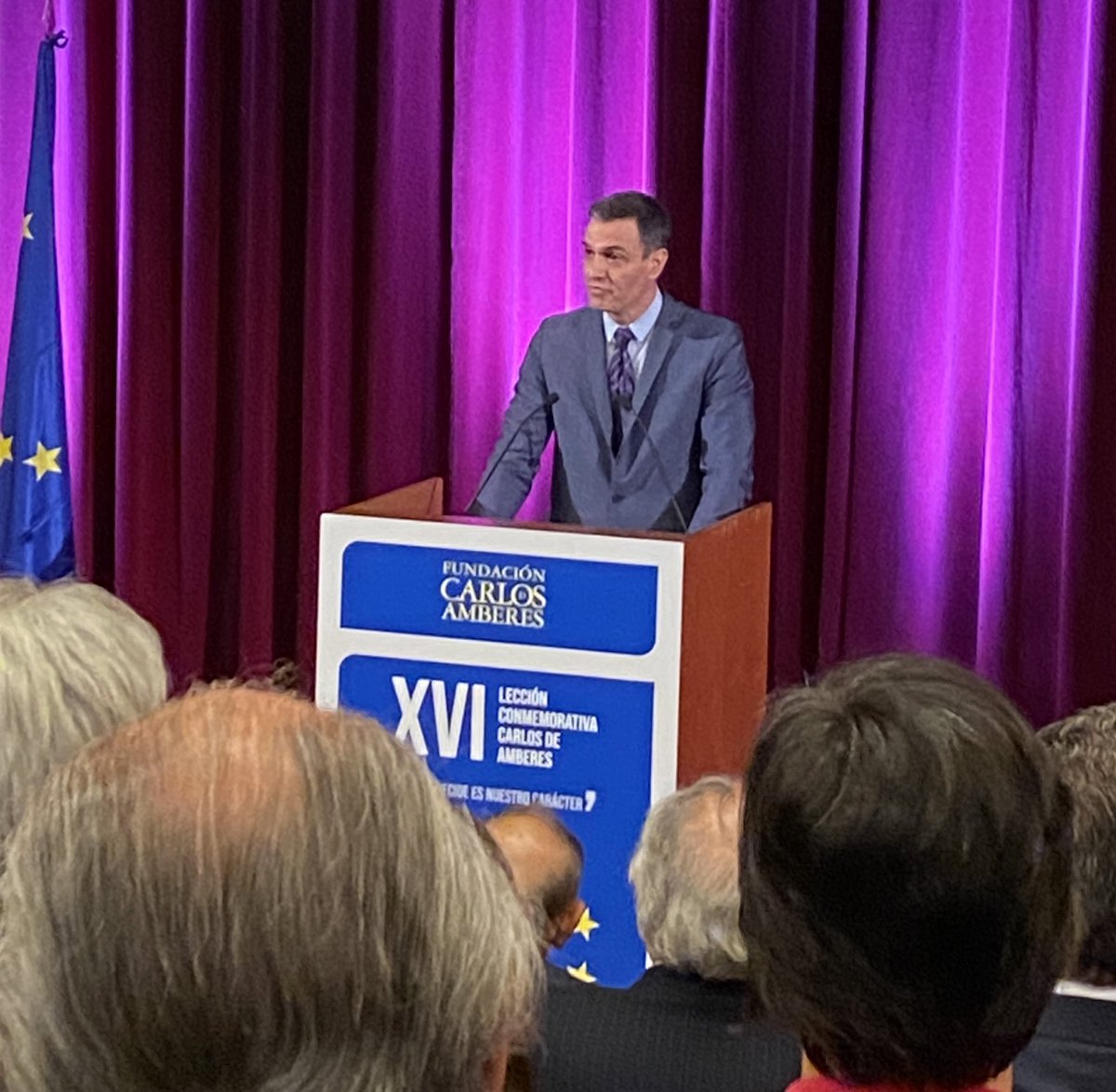 GeoffroyGerard's tweet photo. This afternoon it was a true pleasure to listen to @MinPres Mark Rutte and the introduction by President @Sanchez at the @museodelprado for the Commemorative Lecture by the Fundacion Carlos de Amberes, and to be joined by 10 #IEFoundation Fellows studying at @ieGPAffairs https://t.co/lJvpBlZuVI