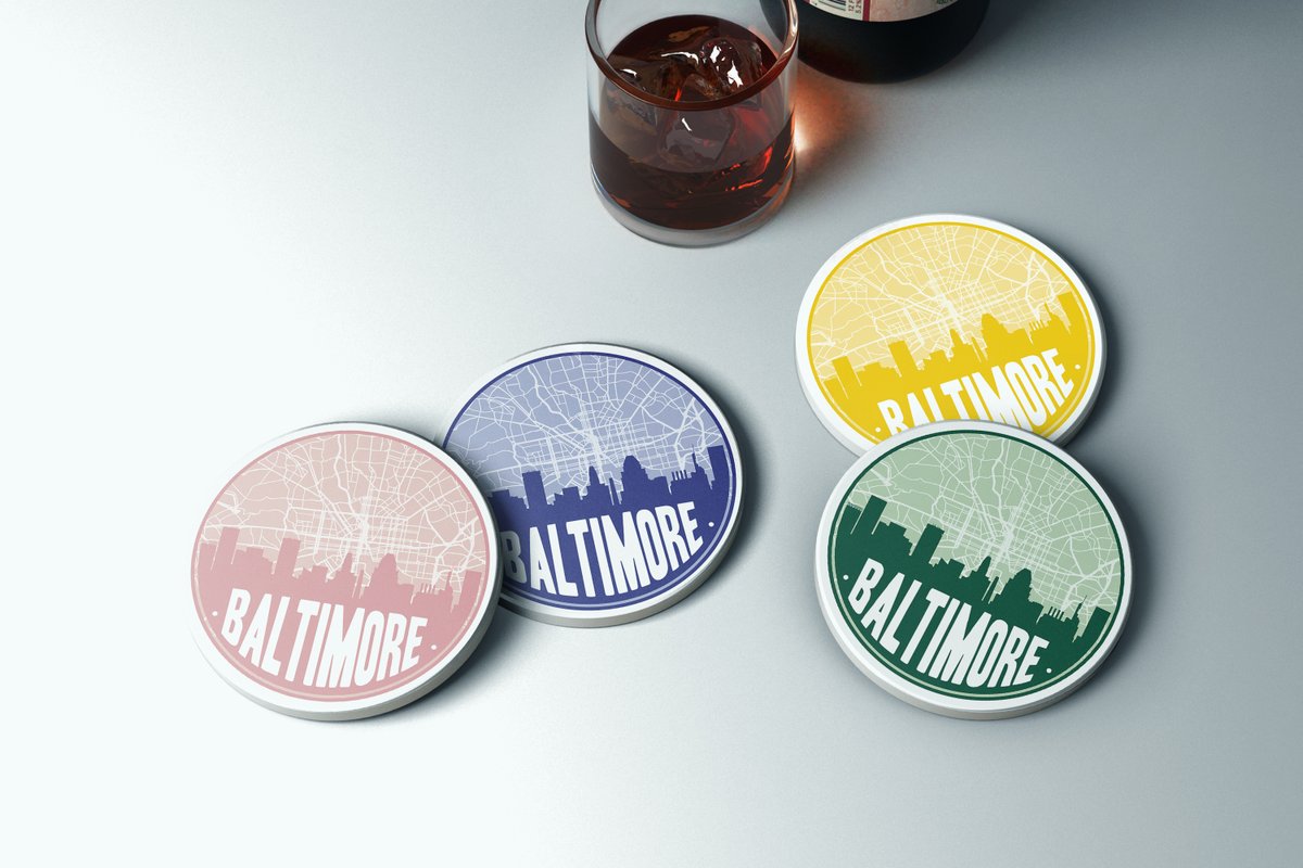 PaperFinchAmy's tweet photo. I'm seriously excited about the new monochrome city map coasters. The detail in this sandstone coasters is amazing! https://t.co/bHbtP2JDEa via @Etsy #Baltimore https://t.co/joRg2s8XNS